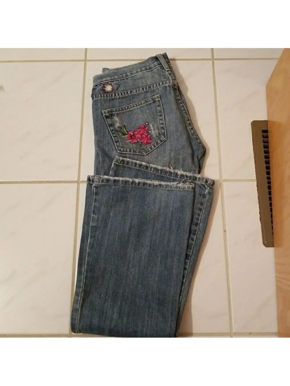 Lilu Floral Jeans Distressed
